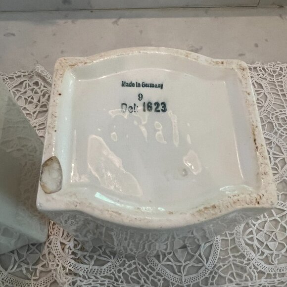 Matching Set 3 Barley, Rice, Oatmeal Dek 1623 Ges Geschatzt Porcelain Canisters - Picture 10 of 11